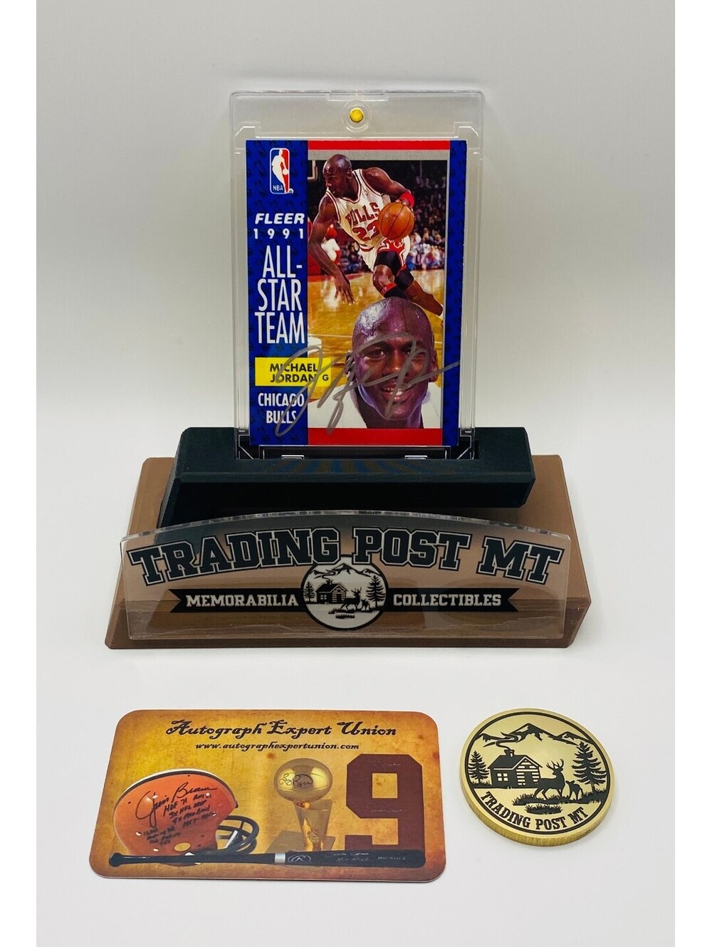 Michael Jordan Signed Card With COA (121144) (Bulls)